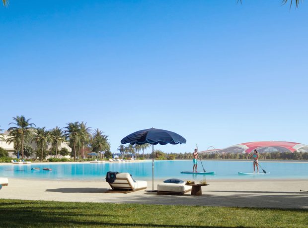 A crystal lagoon and an infinity pool